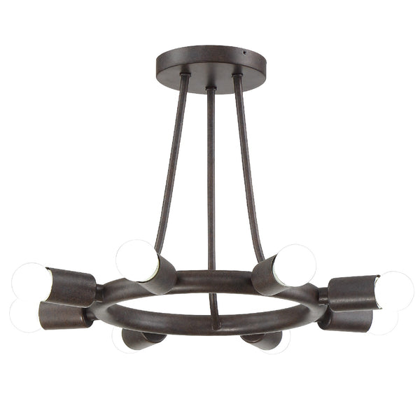 Dakota Outdoor (Damp) Semi-Flush Mount Ceiling Light by Crystorama