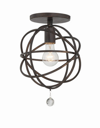 Buy english-bronze Solaris Outdoor (Damp) Semi Flush Mount Light by Crystorama