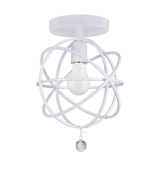 Buy wet-white Solaris Outdoor (Damp) Semi-Flush Mount Ceiling Light by Crystorama
