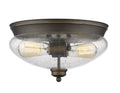 Amon Outdoor (Damp) Flush Mount Ceiling Light by Z-Lite