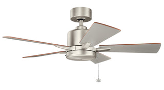 Buy brushed-nickel-finish-with-walnut-blades Lucian II Ceiling Fan by Kichler