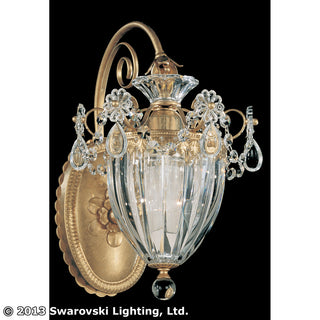 Buy heirloom-gold-with-clear-crystals-from-swarovski-glass Bagatelle Outdoor (Damp) Sconce by Schonbek