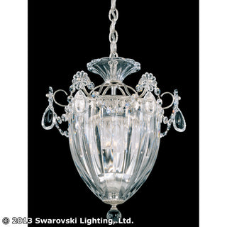 Buy antique-silver-with-clear-crystals-from-swarovski-glass-and-clear-textured-shade Bagatelle Pendant by Schonbek