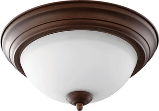 Buy oiled-bronze-satin-opal-with-satin-opal-glass-and-opal-shade Ceiling Mounts Outdoor (Damp) Ceiling Light by Quorum