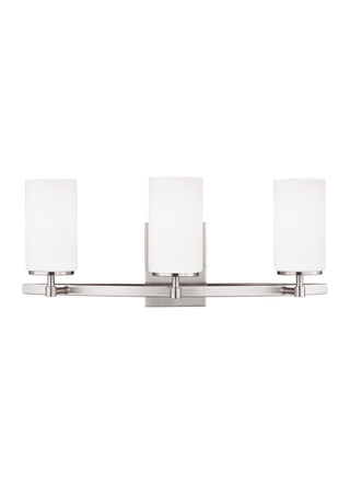 Buy brushed-nickel-with-etched-white-inside-glass Alturas Vanity by Generation Lighting