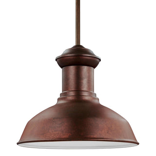 Buy weathered-copper Fredricksburg Outdoor (Damp) Pendant by Generation Lighting