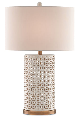 Bellemeade White Table Lamp Table Lamp by Currey and Company