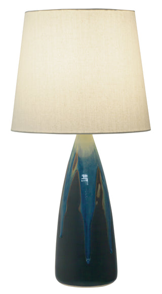 Buy kaleidoscope-with-linen-hardback-glass Scatchard Table Lamp by House of Troy