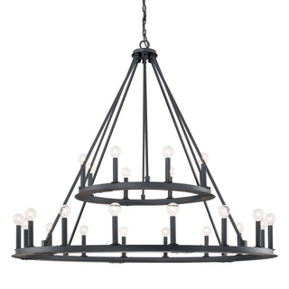 Buy black-iron Pearson Chandelier by Capital Lighting