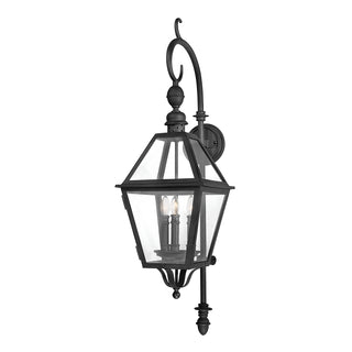 Buy textured-black-with-clear-glass Townsend Outdoor (Wet) Wall Lantern by Troy Lighting