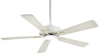 Buy bone-white-finish-with-bone-white-blades Contractor Ceiling Fan with Light by Minka Aire
