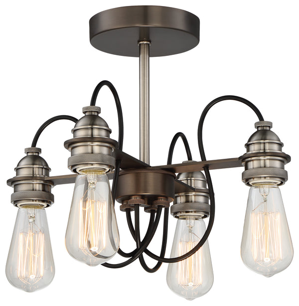 Uptown Edison Outdoor (Damp) Semi Flush Mount Light by Minka-Lavery