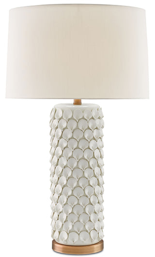 Calla Lily White Table Lamp Table Lamp by Currey and Company