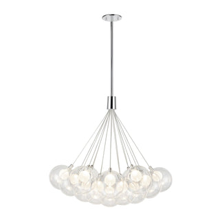 Buy chrome-with-frosted-glass-glass Bolla Chandelier by Kuzco Lighting
