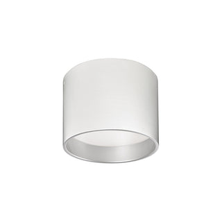 Buy white-with-white-acrylic-diffuser-glass-and-white-shade Mousinni Flush Mount Ceiling Light by Kuzco Lighting
