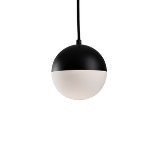 Buy black-with-opal-glass-glass Monae Pendant by Kuzco Lighting