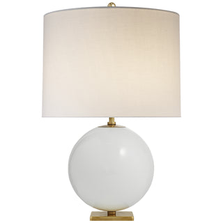 Buy cream-with-16-x-16-x-12-cream-linen-glass Elsie Table Lamp by Visual Comfort Signature