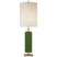 Green with 12" x 12" x 16" Cream Linen Glass