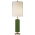 Green with 12" x 12" x 16" Cream Linen Glass