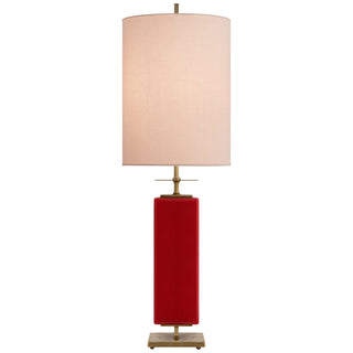 Buy maraschino-with-12-x-12-x-16-pink-linen-glass Beekman Table Lamp by Visual Comfort Signature