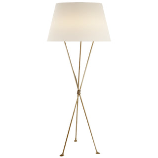 Buy gild-with-20-x-27-x-15-5-linen-glass Lebon Floor Lamp by Visual Comfort Signature