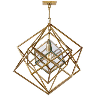 Buy gild Cubist Chandelier by Visual Comfort Signature
