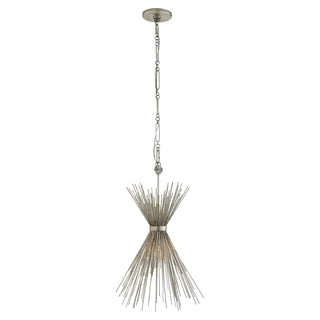 Buy burnished-silver-leaf-and-metal-shade Strada Chandelier by Visual Comfort Signature