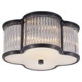 Basil Outdoor (Damp) Flush Mount Ceiling Light by Visual Comfort Signature