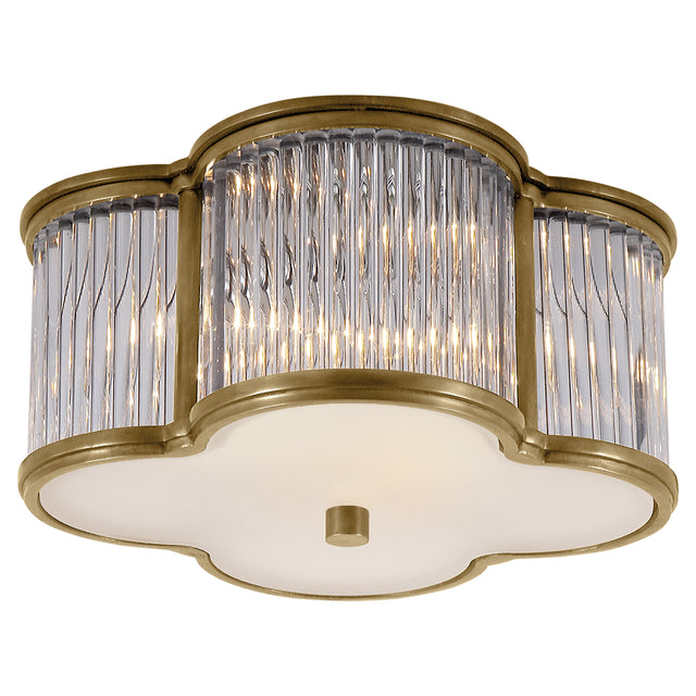 Basil Outdoor (Damp) Flush Mount Ceiling Light by Visual Comfort Signature