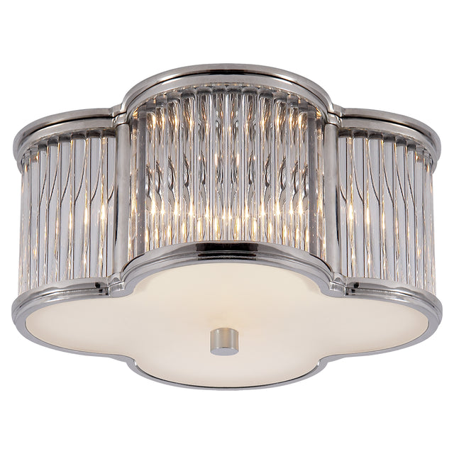 Basil Outdoor (Damp) Flush Mount Ceiling Light by Visual Comfort Signature