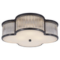 Basil Outdoor (Damp) Flush Mount Ceiling Light by Visual Comfort Signature