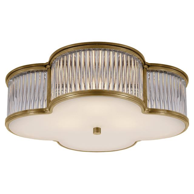 Basil Outdoor (Damp) Flush Mount Ceiling Light by Visual Comfort Signature