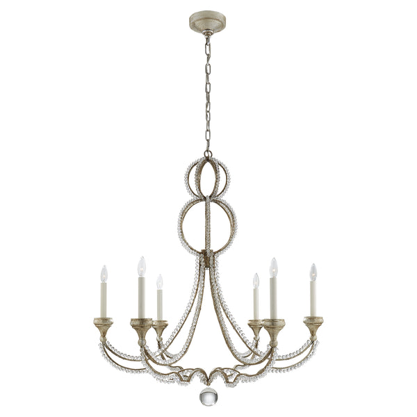 Visual Comfort Signature - NW 5031VS - Six Light Chandelier - Milan - Venetian Silver from Lighting & Bulbs Unlimited in Charlotte, NC
