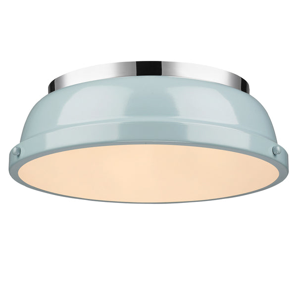 Duncan Outdoor (Damp) Flush Mount Ceiling Light by Golden