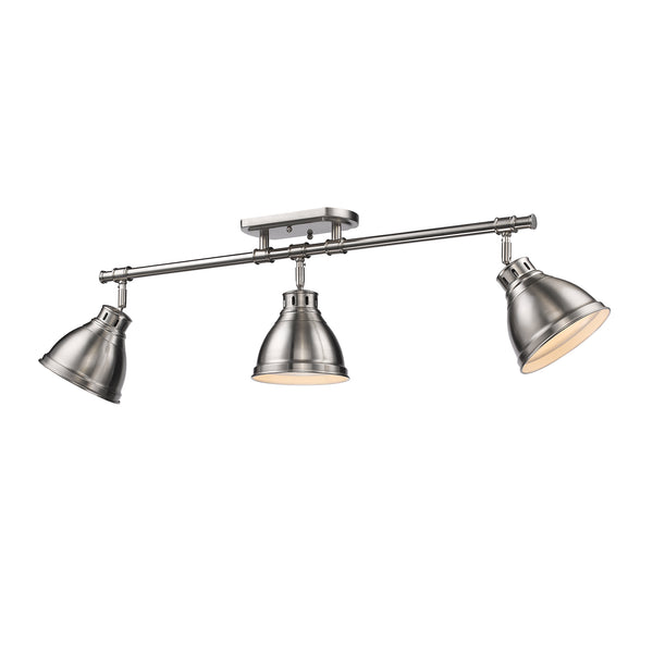 Duncan Outdoor (Damp) Semi-Flush Mount Rail Mounted Ceiling Light by Golden