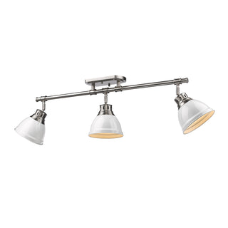 Buy pewter-with-white-glass Duncan Outdoor (Damp) Directional Semi-Flush Mount Light by Golden