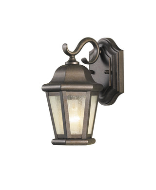 Buy corinthian-bronze-with-clear-seeded-glass Martinsville Outdoor (Wet) Wall Lantern by Generation Lighting