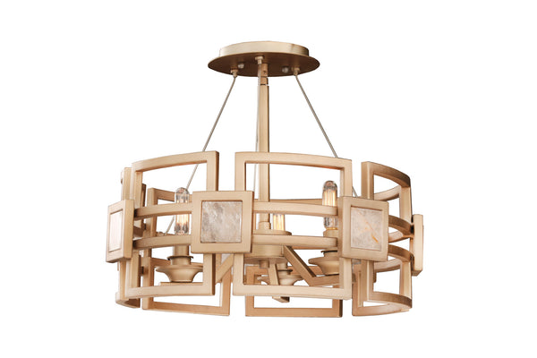 Metropolis Semi-Flush Mount Ceiling Light by Kalco