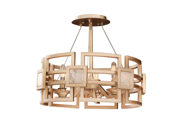 Metropolis Semi-Flush Mount Ceiling Light by Kalco