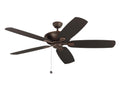 Colony Outdoor (Damp) Ceiling Fan (Light Kit Available) by Generation Lighting