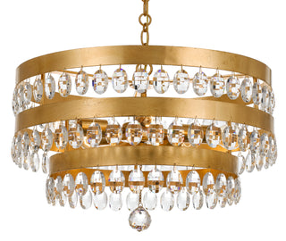 Buy antique-gold Perla Outdoor (Damp) Chandelier by Crystorama