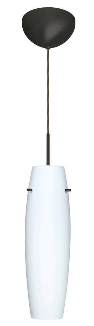 Buy bronze-with-opal-matte-14-5-x-4-25-x-4-25-glass-and-opal-shade Suzi Pendant by Besa