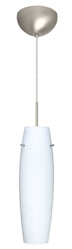 Satin Nickel with Opal Matte 14.5``x 4.25``x 4.25`` Glass and Opal Shade