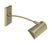 Satin Brass with Metal Glass