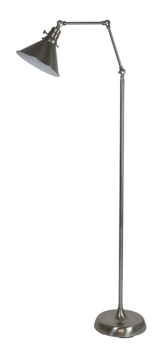 Buy satin-nickel-with-metal-glass Otis Floor Lamp by House of Troy