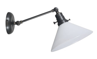 Buy oil-rubbed-bronze-with-glass-glass Otis Sconce by House of Troy
