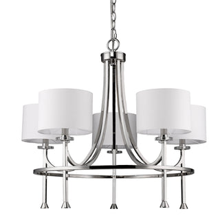 Buy polished-nickel Kara Chandelier by Acclaim Lighting