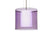 Bronze with Transparent Amethyst/Opal 10.625``x 11.75``x 11.75`` Glass