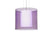 Satin Nickel with Transparent Amethyst/Opal 10.625``x 11.75``x 11.75`` Glass