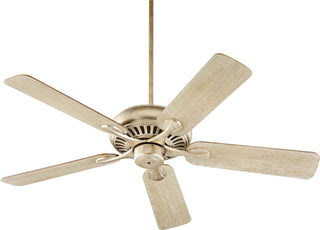 Buy aged-silver-leaf-finish-with-weathered-oak-and-reversible-walnut-blades Pinnacle Ceiling Fan by Quorum